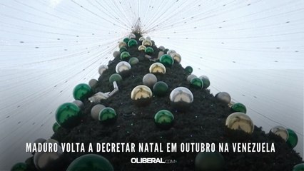 Maduro volta a decretar Natal em outubro na Venezuela