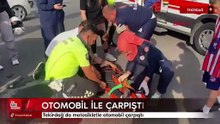 Tekirdağ'da motosikletle otomobil çarpıştı