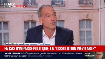 Raphaël Glucksmann estime qu'Olivier Faure, premier secrétaire du PS, est "légitime" pour être nommé Premier ministre