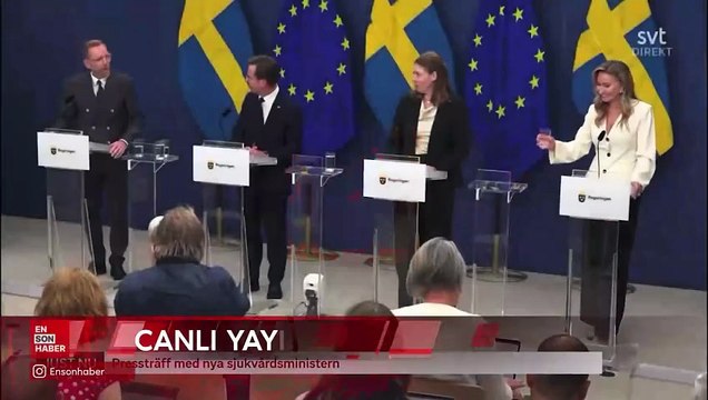 İsveç Sağlık Bakanı canlı yayında fenalaşarak yere yığıldı