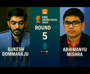 Mishra Stuns the Champion! | Round 5 Upset | FIDE Grand Swiss 2025