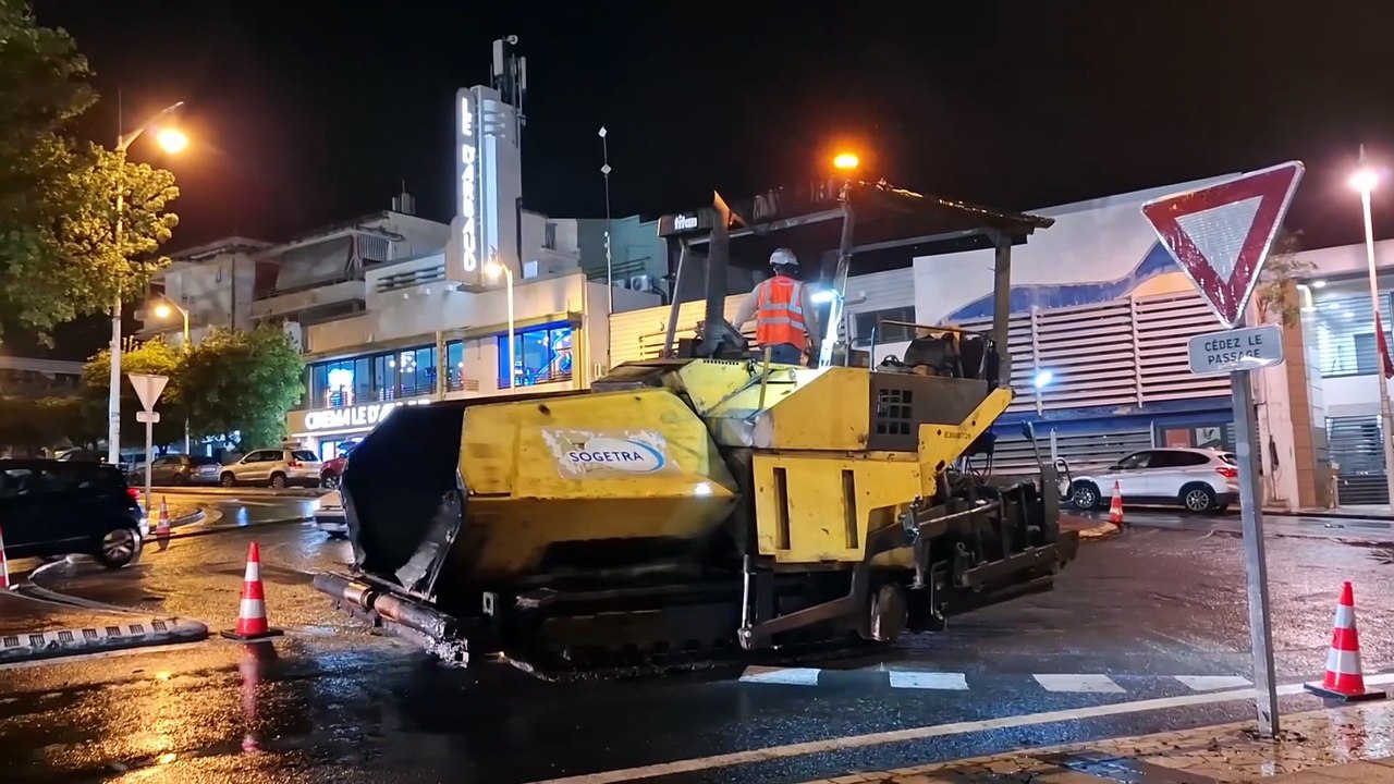 Gros travaux routiers au champ d’arbaud a #basseterre 🛻🚚🚙🚗