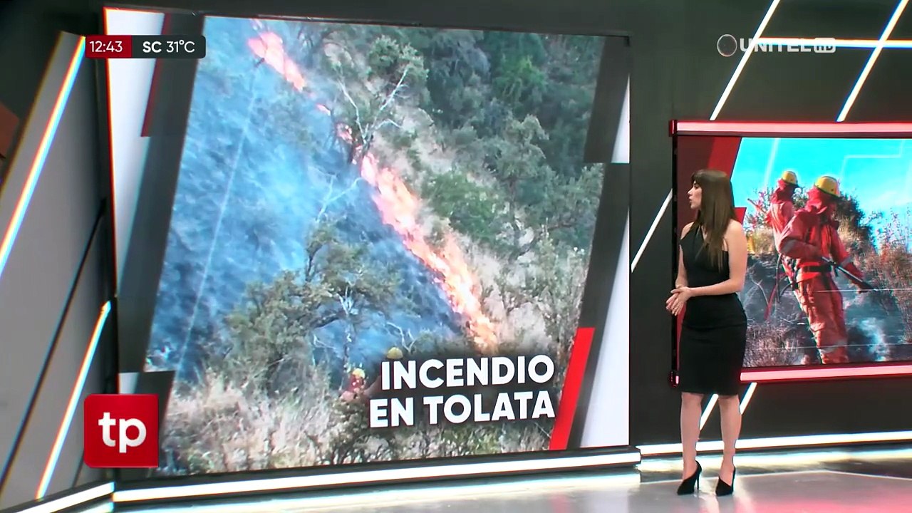 Logran controlar el incendio en la serranía de Tolata, pero aún se teme que el fuego se reactive