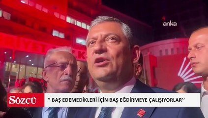Özgür Özel: Baş edemedikleri için baş eğdirmeye çalışıyorlar