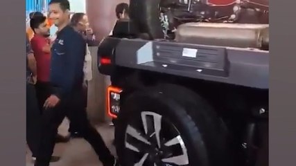 New Thar crashes through Delhi showroom glass wall after buyer hits accelerator