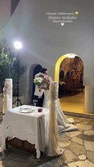 Γάμος Καλίδη - Μάρκογλου: Το ρύζι που έριξαν στους νεόνυμφους οι καλεσμένοι