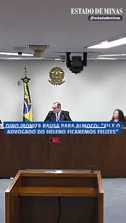 Dino brinca com pausa para almoço no STF: "Eu e advogado do Heleno ficaremos felizes"