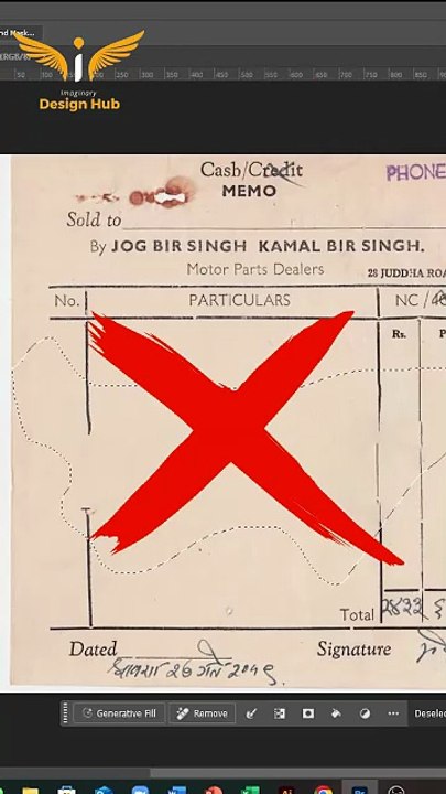 Erase Pen Text from Paper in Photoshop | Quick & Easy Trick  #Shorts #dailymotion #reels #trends #daily