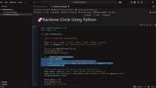 Creating a Perfect Rainbow Circle with Python and Matplotlib