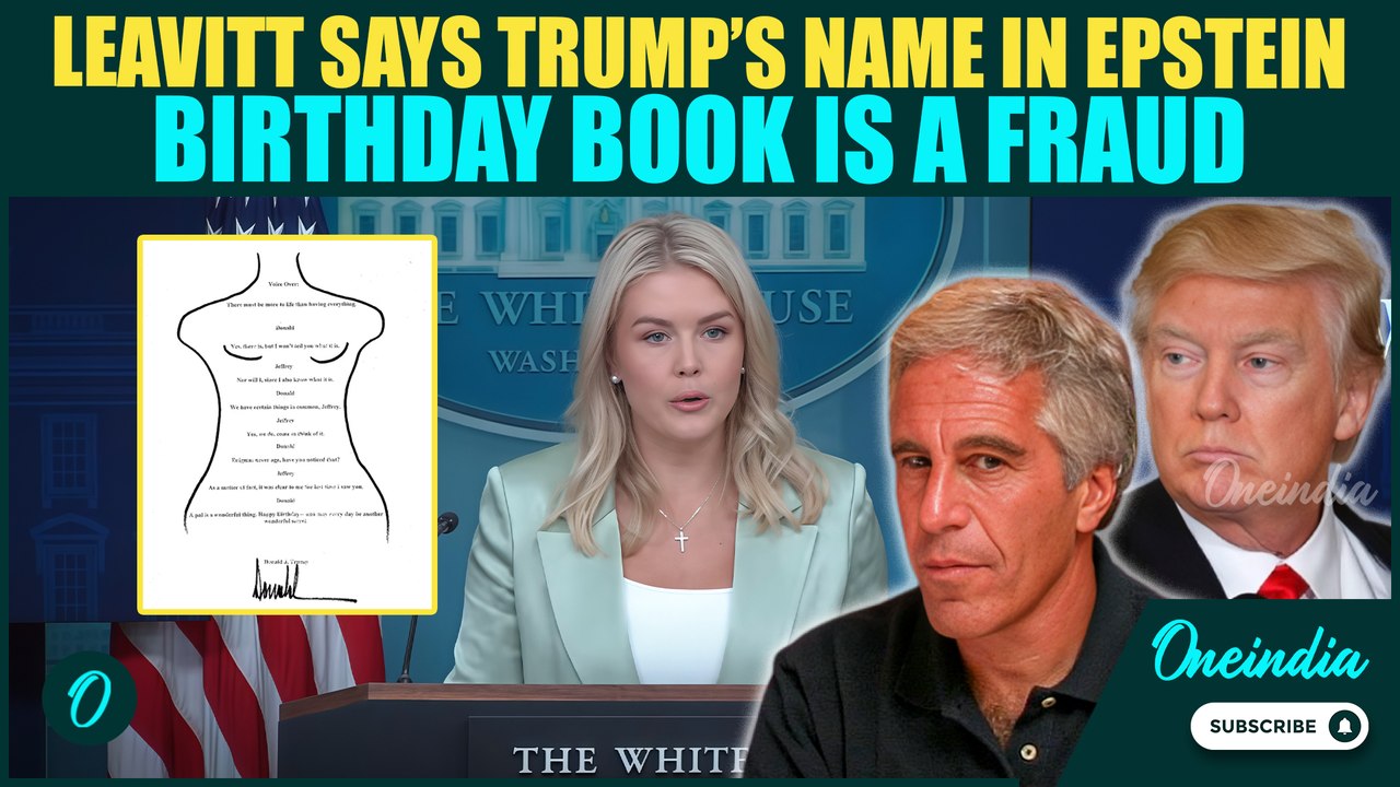 Leavitt Says Trump Did Not Write Letter To Epstein | Demands Handwriting Review Of ‘Pubes’ Signature