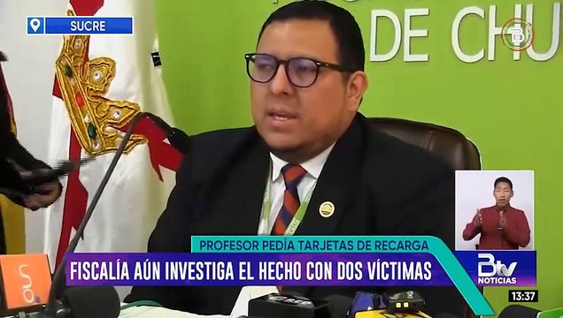 Profesor pedía tarjetas de crédito a los estudiantes con bajas calificaciones en Sucre