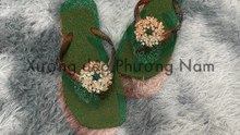 Dép kẹp tông lào xỏ ngón nữ mũi vuông đính charm Nguyệt quế thời trang. - TRIPMAP Marketplace