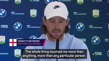 Fleetwood 'touched' by sporting reaction to Tour Championship win