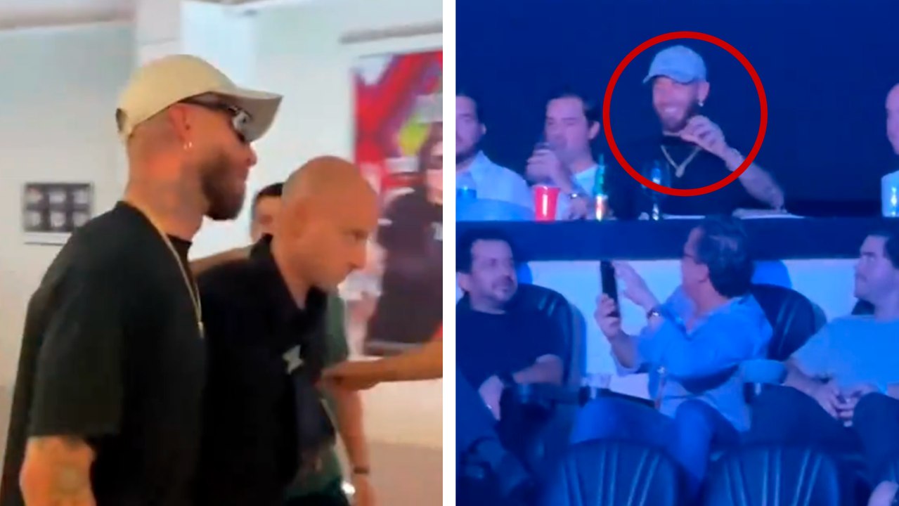 Sergio Ramos deja a un lado a Rayados para disfrutar del concierto de Alejandro Sanz en Merida