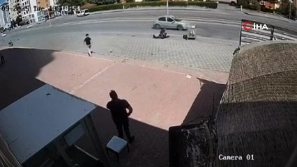 Kayseri’yi kahkahaya boğan kaza!