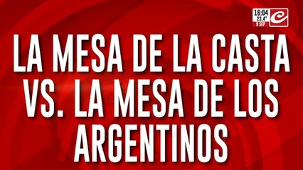 La mesa de la casta vs la mesa de los argentinos: platos vacíos, bolsillos falcos y cuentas que no cierran