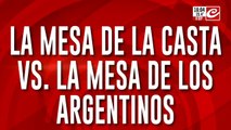 La mesa de la casta vs la mesa de los argentinos: platos vacíos, bolsillos falcos y cuentas que no cierran
