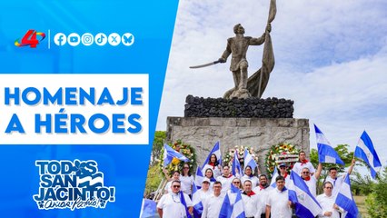 🇳🇮 Servidores públicos rinden homenaje a héroes nacionales en Hacienda San Jacinto 🕊️