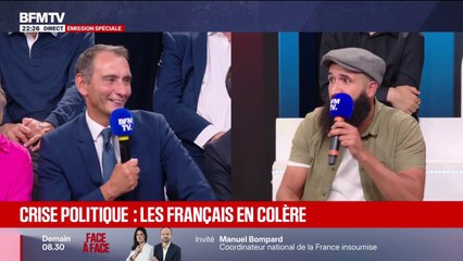 FORUM BFMTV - Échange tendu entre Kévin, militant LFI et Laurent Jacobelli, député RN de Moselle