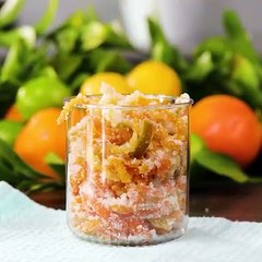 Sweet & tangy DIY candied citrus peels 🍋🍊