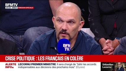 FORUM BFMTV - "Que des caissières aient des salaires de misère et n'arrivent pas à boucler les fins de mois, ça me tord les trippes", raconte ému, Jérôme Juive, infirmier libéral dans le Gard