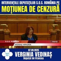Intervențiile Deputaților S.O.S. România pe cele 4 Moțiuni de Cenzură împotriva Guvernului PSD-PNL-USR-UDMR.
