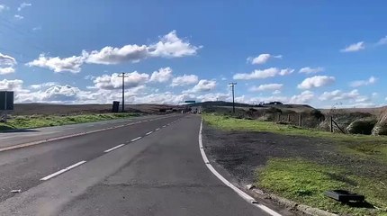 VÍDEO: Rajadas de vento de 100 km/h derrubam motociclista em rodovia na Serra de SC