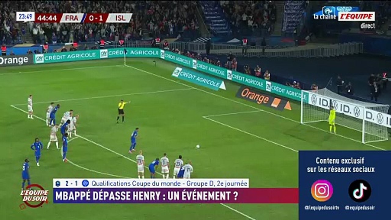 Mbappé heureux de dépasser la « légende vivante » Thierry Henry chez les Bleus - Foot - Qualif. Coupe du monde