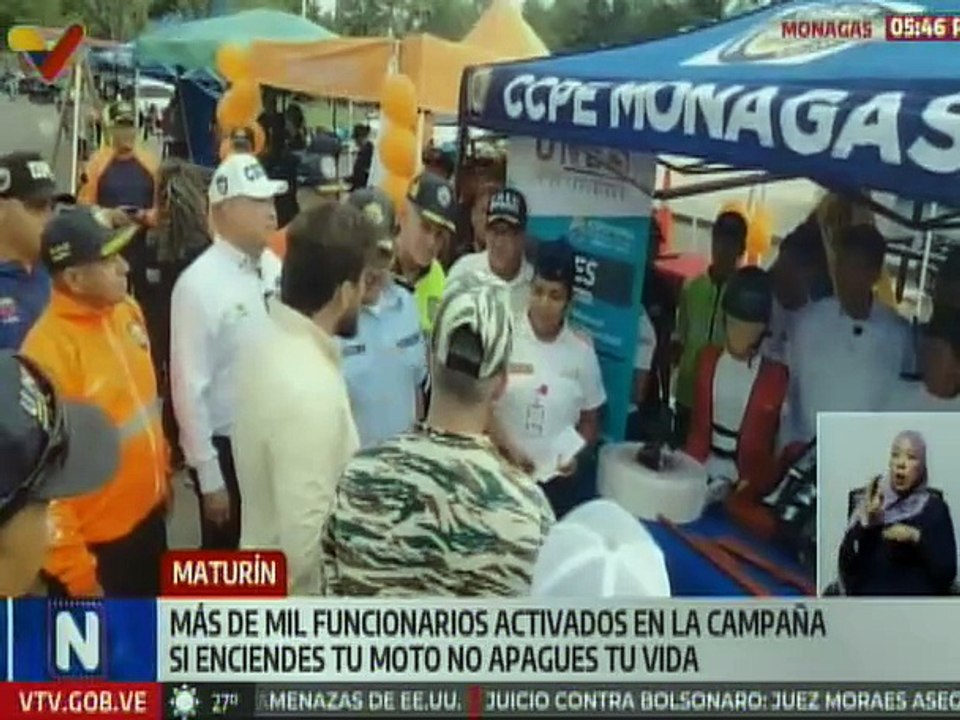 Más de mil funcionarios fueron desplegados en Monagas para garantizar la seguridad vial