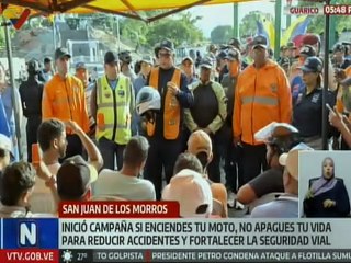Dan inicio a la campaña "Si enciendes tu moto, no apagues tu vida" en el estado Guárico