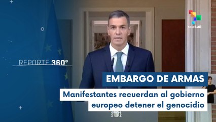 España anuncia embargo de armas a Israel tras masivas protestas por genocidio en Gaza