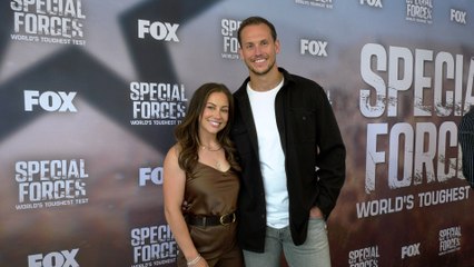 Shawn Johnson and Andrew East attend the red carpet for FOX's "Special Forces: World's Toughest Test" event