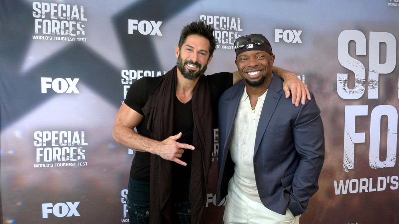 Rudy Reyes and Jovon "Q" Quarles attend the red carpet for FOX's "Special Forces: World's Toughest Test" event