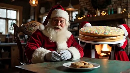 Santa Explains Cookie Cake | What Is a Cookie Cake?