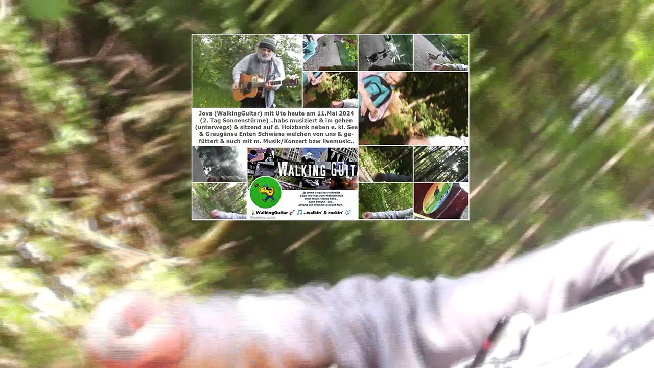 Jova (WalkingGuitar) mit Ute heute am 11.Mai 2024 unterwegs_edit