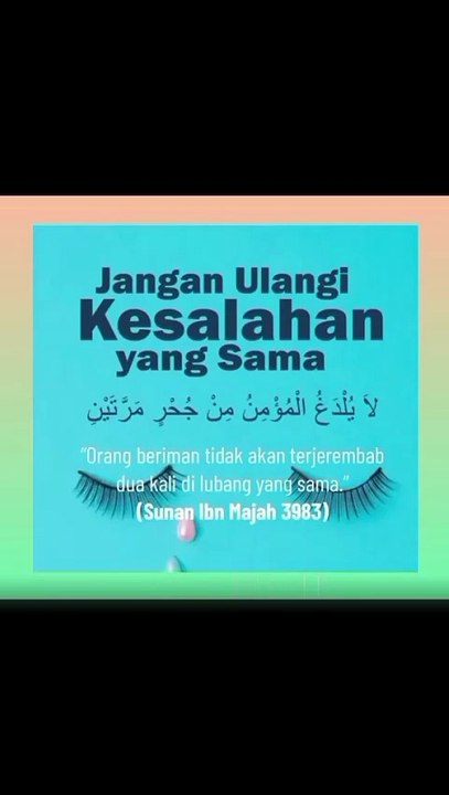 Jangan Ulangi Kesalahan Yang Sama