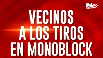 Vecinos a los tiros en un monoblock