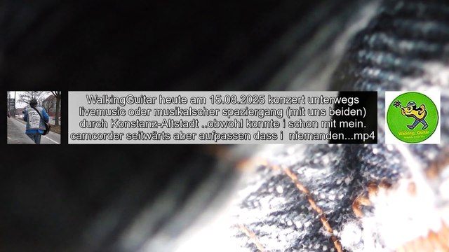 WalkingGuitar heute am 15.08.2025 konzert unterwegs livemusic oder musikalscher spaziergang (mit uns beiden) durch Konstanz-Altsta beim Bodensee