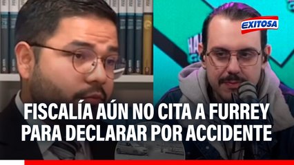 Furrey aún no declara sobre accidente ante la Fiscalía porque no fue citado, señala abogado