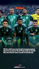 Daftar 16 Negara yang Lolos ke Final Piala Asia U-23 2026