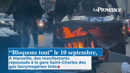 À Marseille, des manifestants  repoussés à la gare Saint-Charles