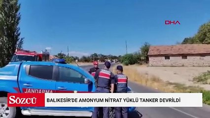 Balıkesir'de faciaya ramak kala: Patlama riskine karşı yol kapatıldı