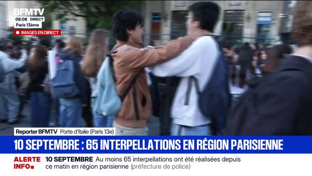 Bloquons tout : le lycée Claude Monet, dans le 13e arrondissement de Paris, bloqué