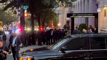 Washington'ın daha güvenli hale geldiğini kanıtlamak için restorana giden Trump ve ekibi, Gazze protestosuyla karşılaştı!