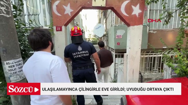 Telefonla ulaşılamayınca çilingirle eve girildi; uyuduğu ortaya çıktı
