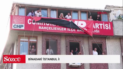 CHP'nin Bahçelievler binasındaki 'İstanbul İl Başkanlığı' yazısı yenilendi