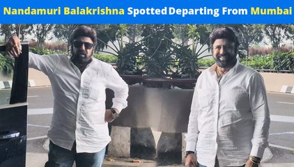 South Superstar Nandamuri Balakrishna's First Mumbai Airport Appearance Surprise Fans & Papz