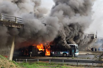 10 septembre : blocages, violences et incendie d'un bus sur la rocade de Rennes
