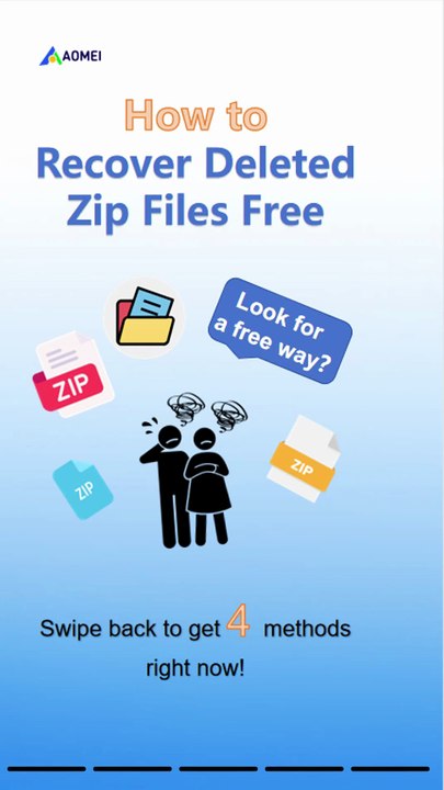 4 Free Ways to Recover Deleted ZIP Files!
