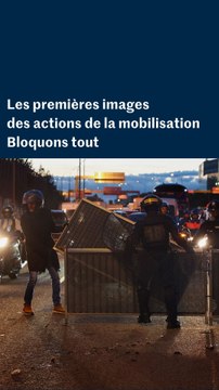 « Bloquons tout » : les premières images des actions de mobilisation du 10 septembre